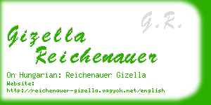 gizella reichenauer business card